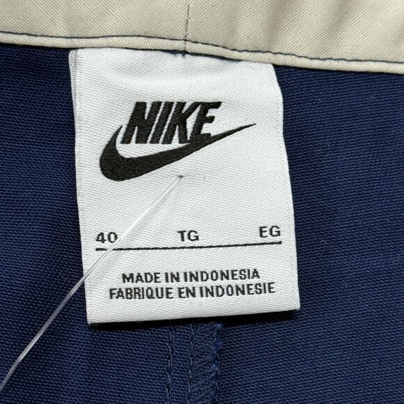 Nike Life El Chino Pants Mens 40 Blue NWT Wide Loose 90s Y2K SB Pants FD0405 - Picture 5 of 13